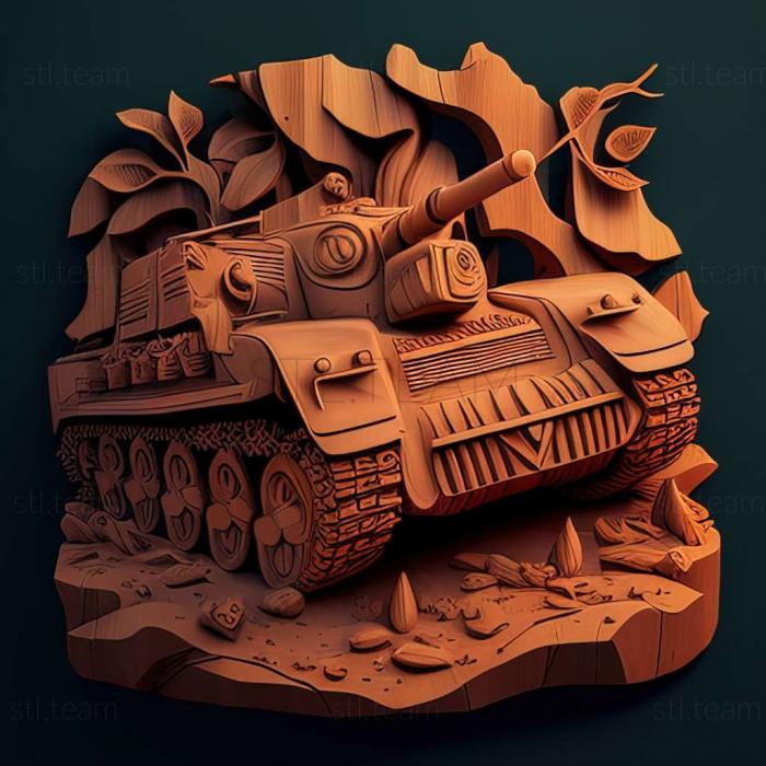 3D model Tank Ace game (STL)